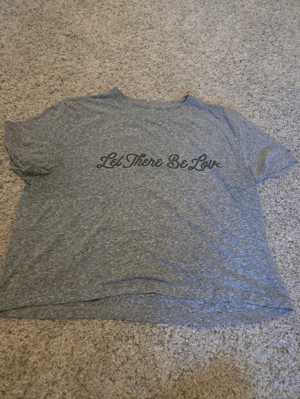 Spiritual Gangster Gray Graphic Tee - "Let There Be Love"